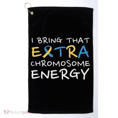 Down Syndrome Awareness Extra Chromosome Golf Towel