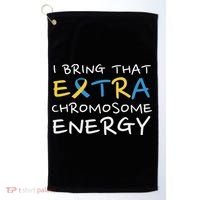 Down Syndrome Awareness Extra Chromosome Golf Towel thumb 0