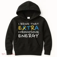 Down Syndrome Awareness Extra Chromosome Kids Hoodie thumb 0