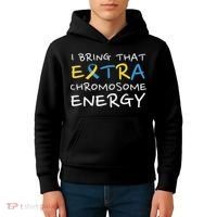 Down Syndrome Awareness Extra Chromosome Kids Hoodie thumb 4