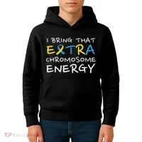 Down Syndrome Awareness Extra Chromosome Kids Hoodie thumb 4
