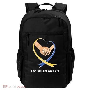 Down Syndrome Awareness Support Heart Ribbon Backpack