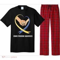 Down Syndrome Awareness Support Heart Ribbon Pajama Set thumb 0
