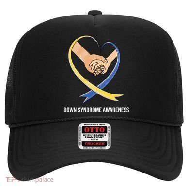 Down Syndrome Awareness Support Heart Ribbon Hat