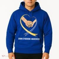 Down Syndrome Awareness Support Heart Ribbon Hoodie thumb 2
