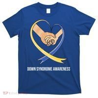Down Syndrome Awareness Support Heart Ribbon T-Shirt thumb 0