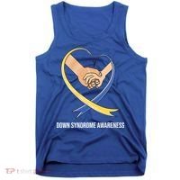 Down Syndrome Awareness Support Heart Ribbon Tank Top thumb 0
