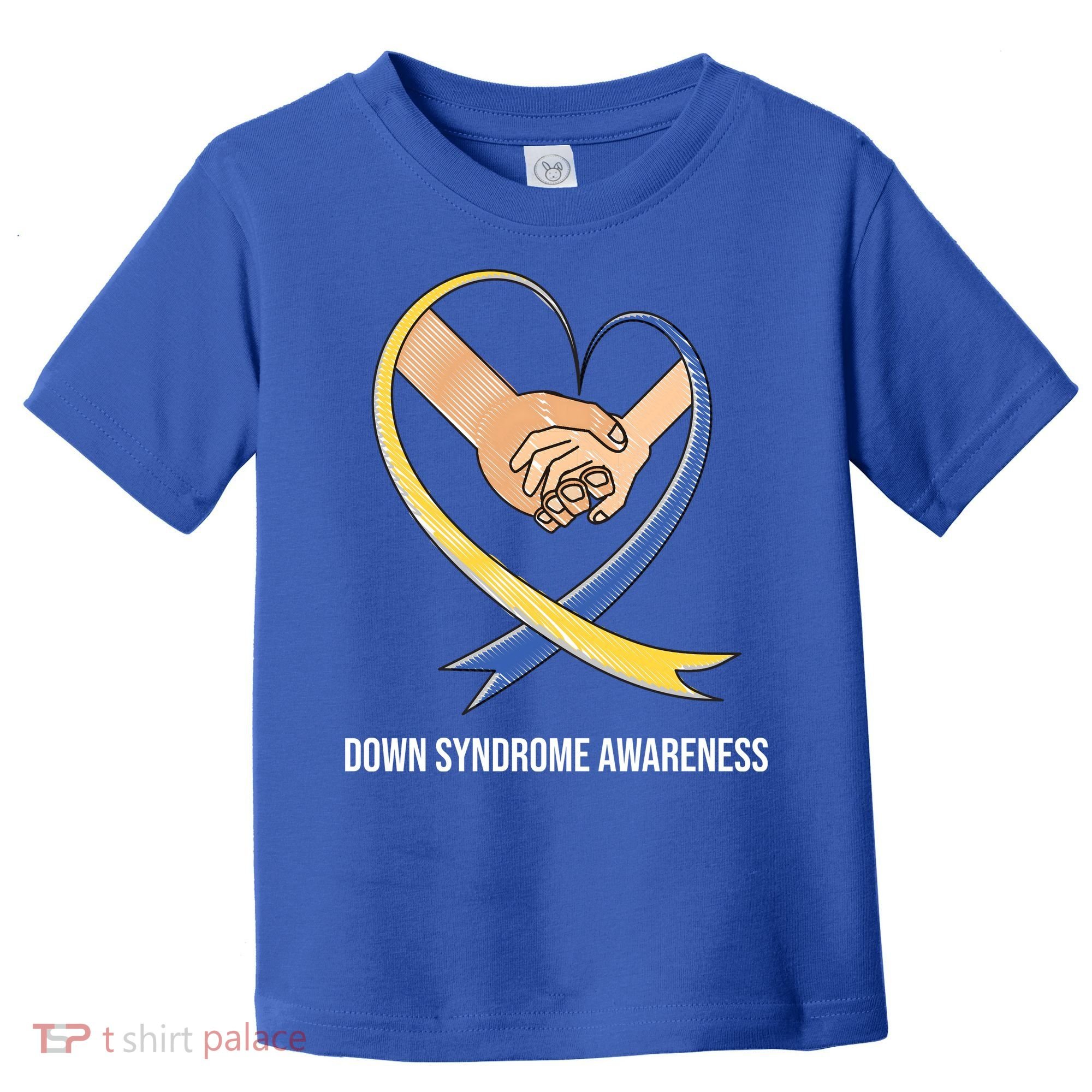 Down Syndrome Awareness Support Heart Ribbon Toddler T-Shirt
