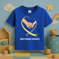 Down Syndrome Awareness Support Heart Ribbon Toddler T-Shirt thumb 3