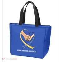 Down Syndrome Awareness Support Heart Ribbon Tote Bag thumb 3