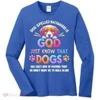 Dog Spelled Backwards Is God Just Know That Dogs Gift Women's Long Sleeve Shirt thumb 0