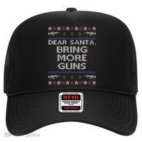 Dear Santa Bring More Guns Ugly Christmas Sweater Funny Gun Hat thumb 0