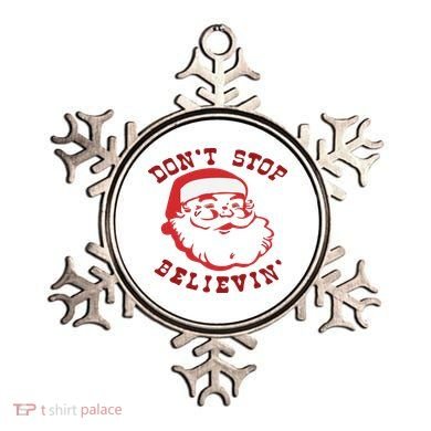 Don't Stop Believin Santa Christmas Gift Ornament