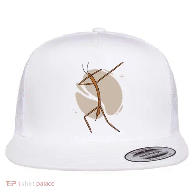 Dabbing Stick Bug Flat Bill Trucker Hat