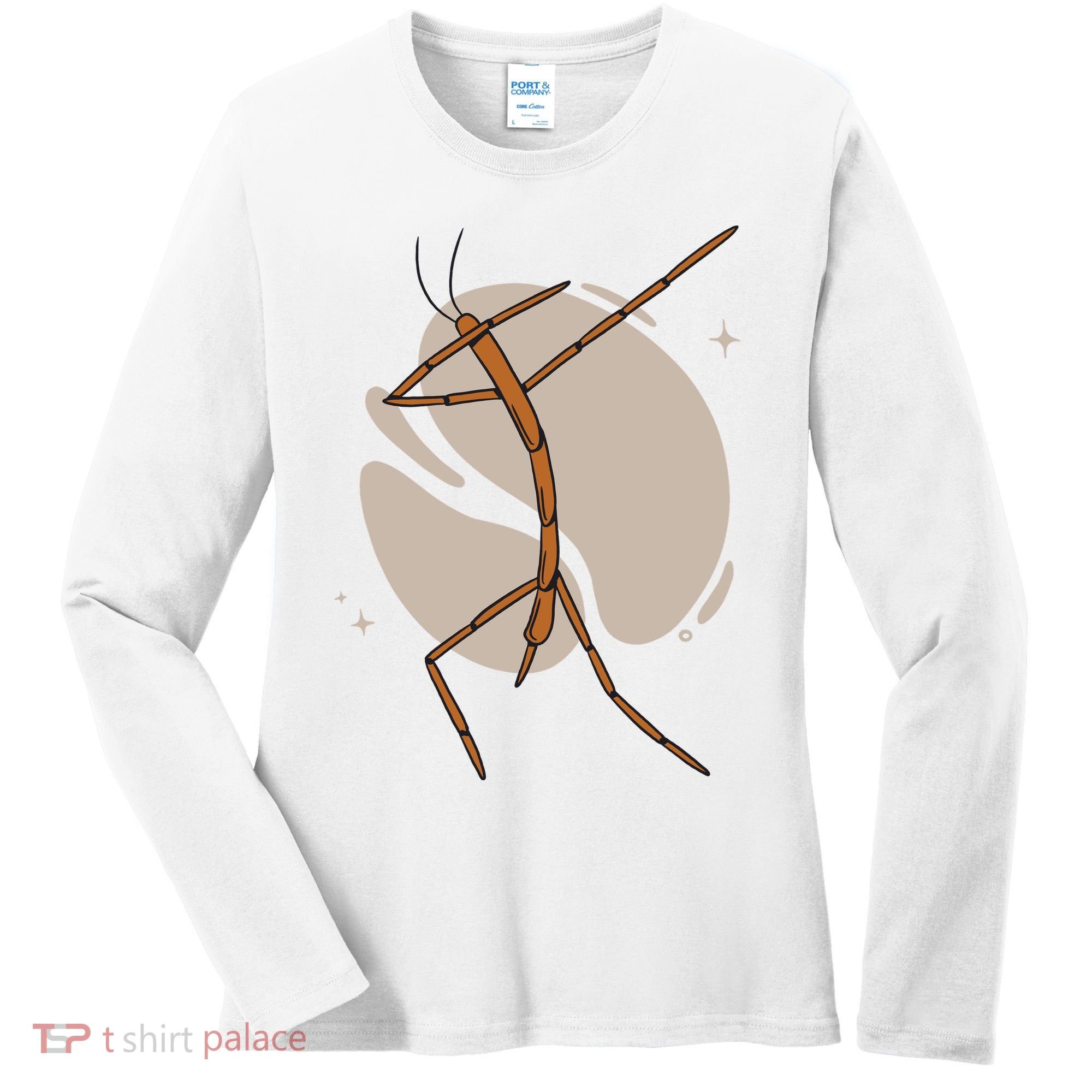 Dabbing Stick Bug Women's Long Sleeve Shirt