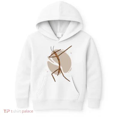 Dabbing Stick Bug Kids Hoodie