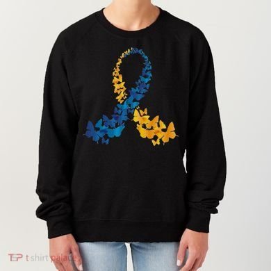 Down Syndrome Butterfly Awareness Women's Sweatshirt