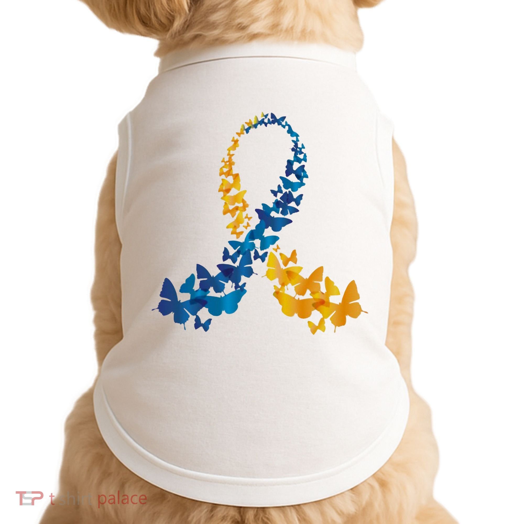 Down Syndrome Butterfly Awareness Doggie Tank