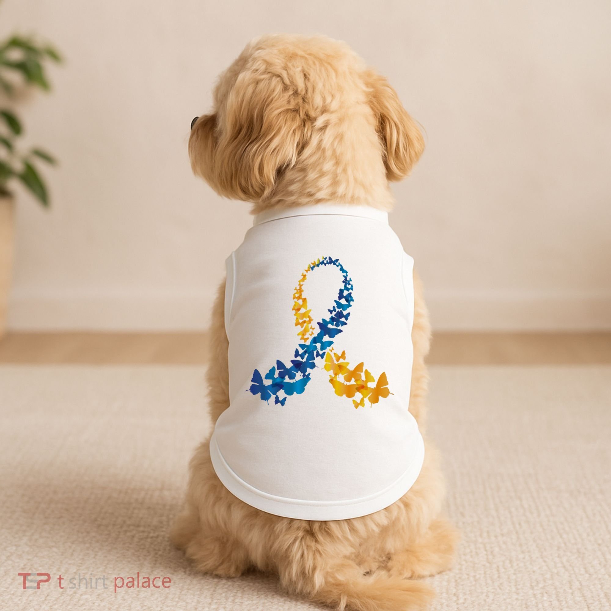 Down Syndrome Butterfly Awareness Doggie Tank