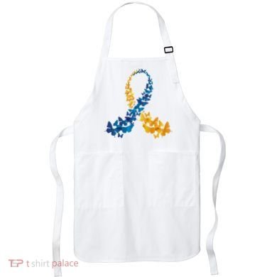 Down Syndrome Butterfly Awareness Apron