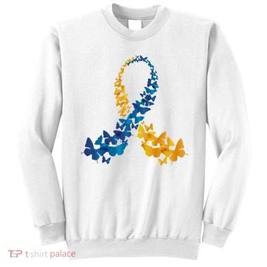 Down Syndrome Butterfly Awareness Sweatshirt
