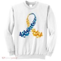 Down Syndrome Butterfly Awareness Sweatshirt thumb 0