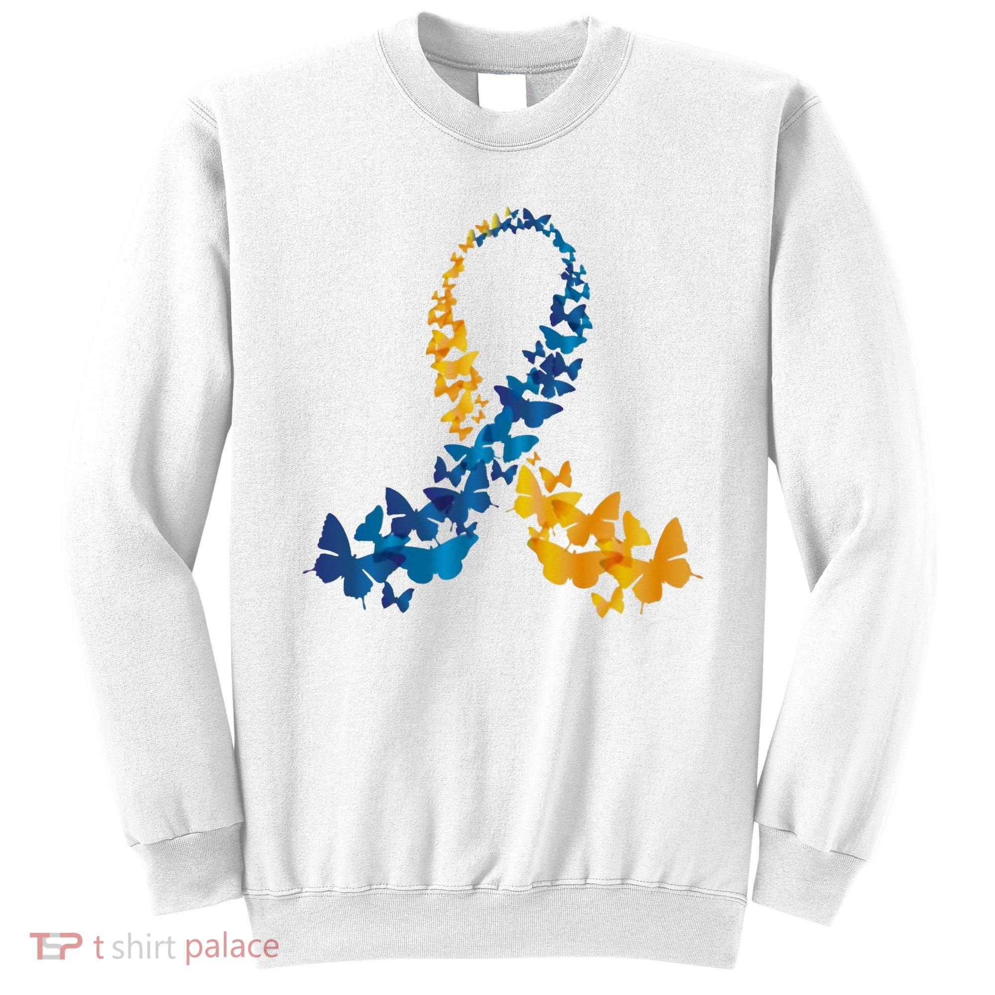 Down Syndrome Butterfly Awareness Sweatshirt