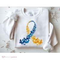 Down Syndrome Butterfly Awareness Sweatshirt thumb 2