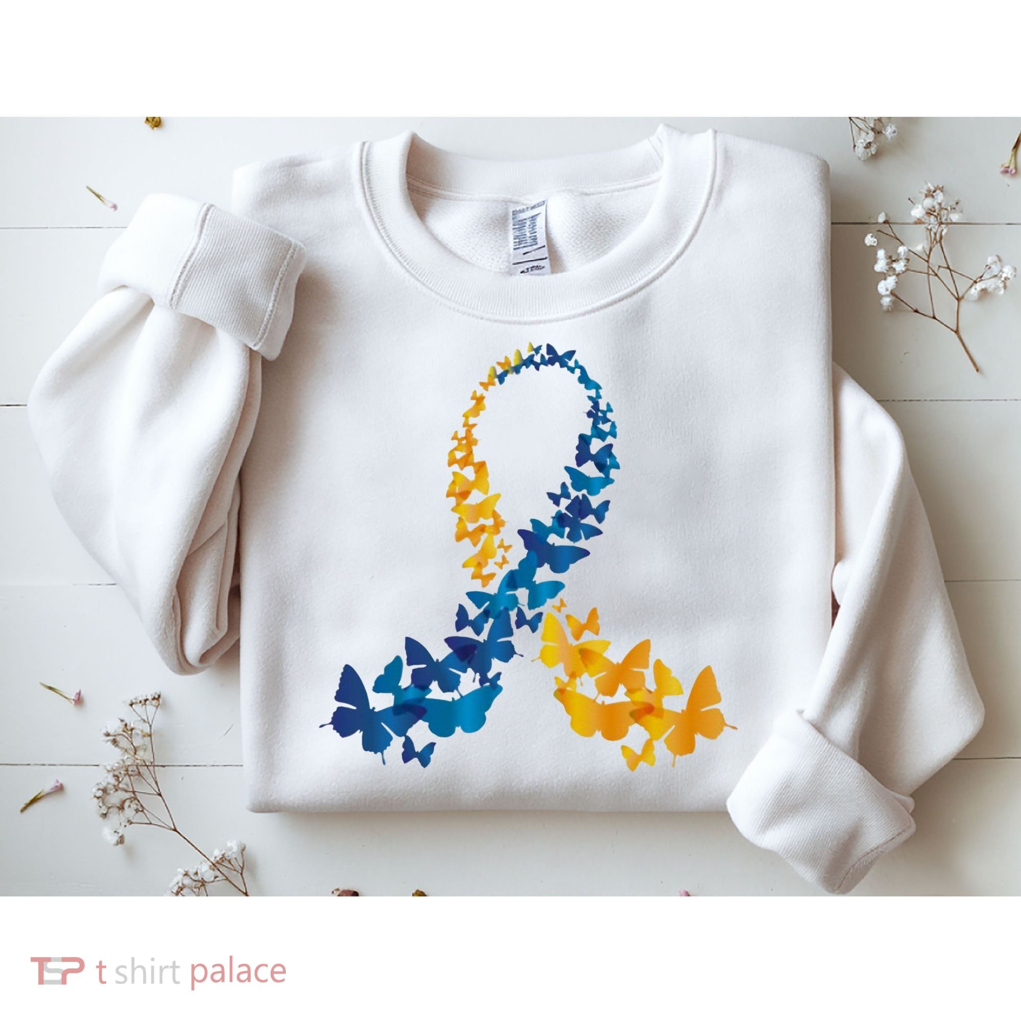 Down Syndrome Butterfly Awareness Sweatshirt