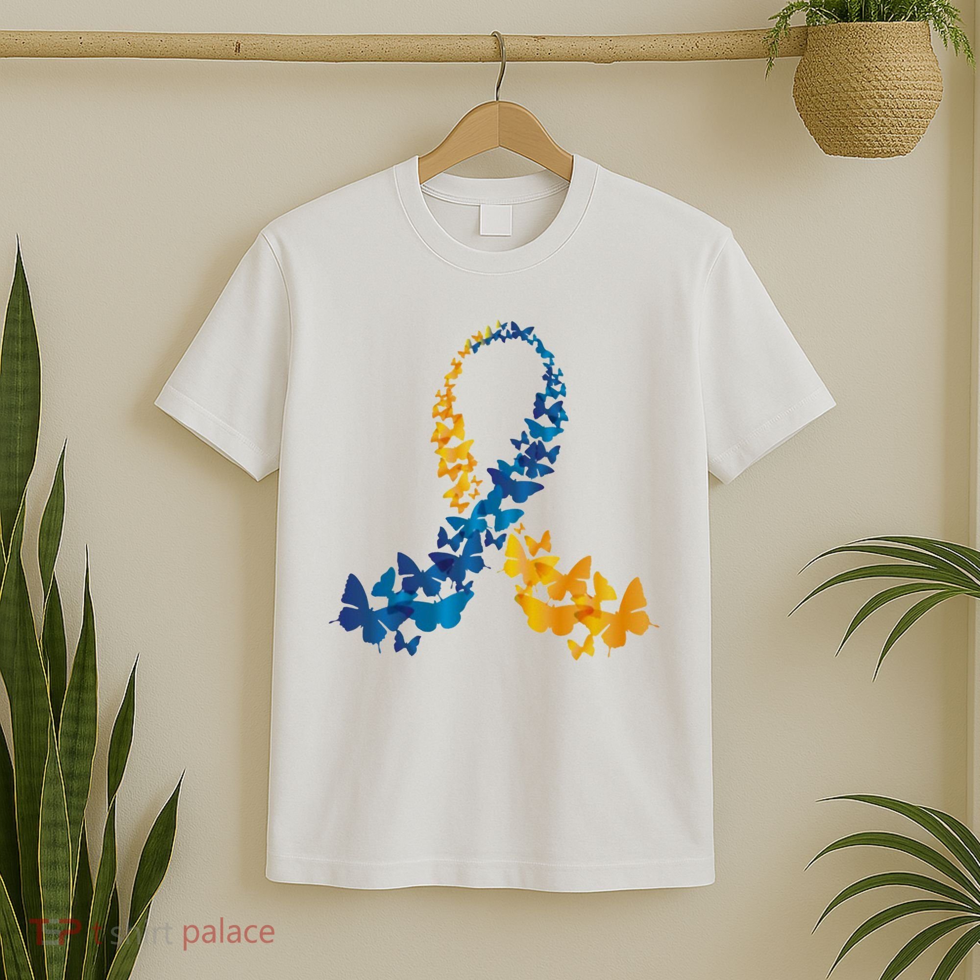 Down Syndrome Butterfly Awareness T-Shirt