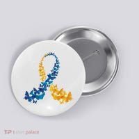 Down Syndrome Butterfly Awareness Button thumb 0