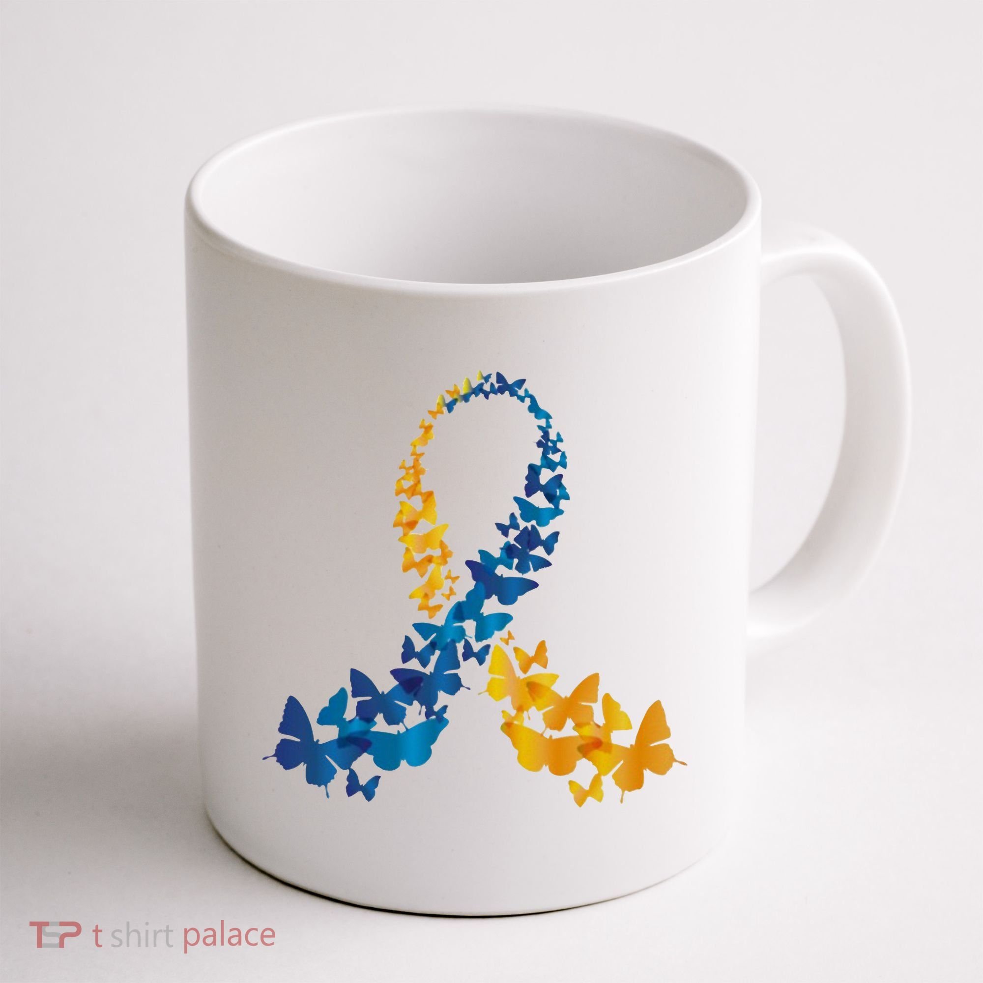 Down Syndrome Butterfly Awareness Coffee Mug