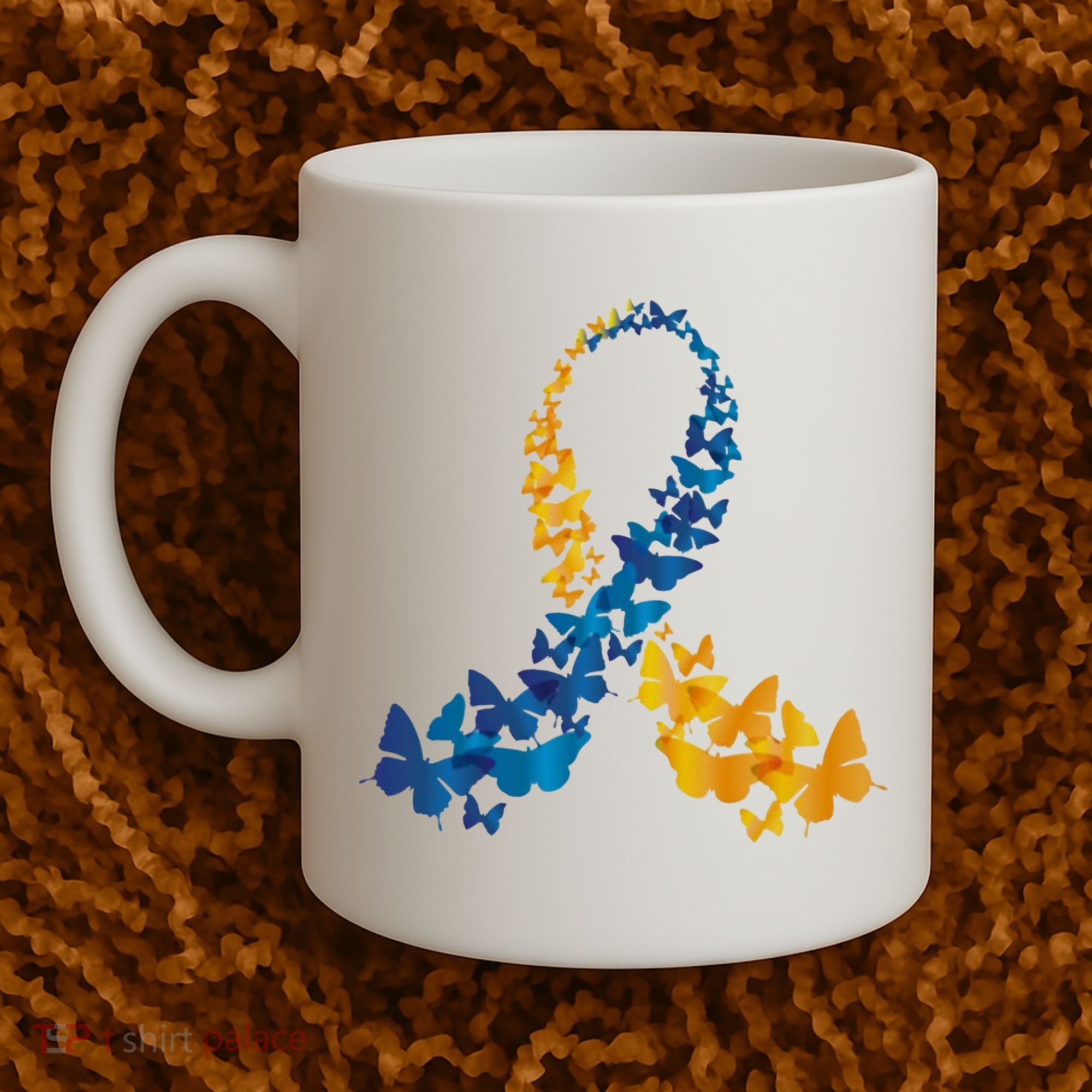 Down Syndrome Butterfly Awareness Coffee Mug