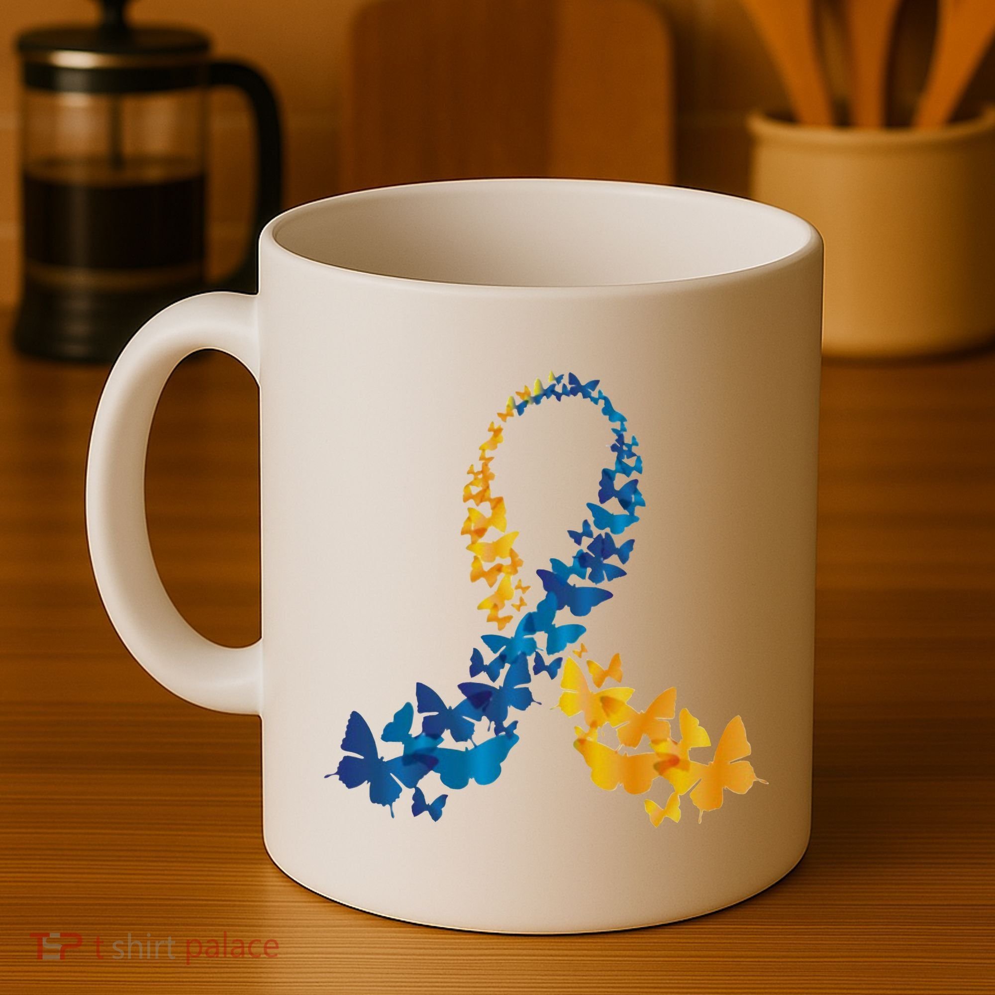 Down Syndrome Butterfly Awareness Coffee Mug