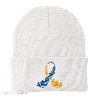 Down Syndrome Butterfly Awareness Beanie