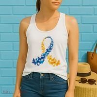 Down Syndrome Butterfly Awareness Women's Tank Top thumb 2