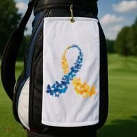 Down Syndrome Butterfly Awareness Golf Towel thumb 2