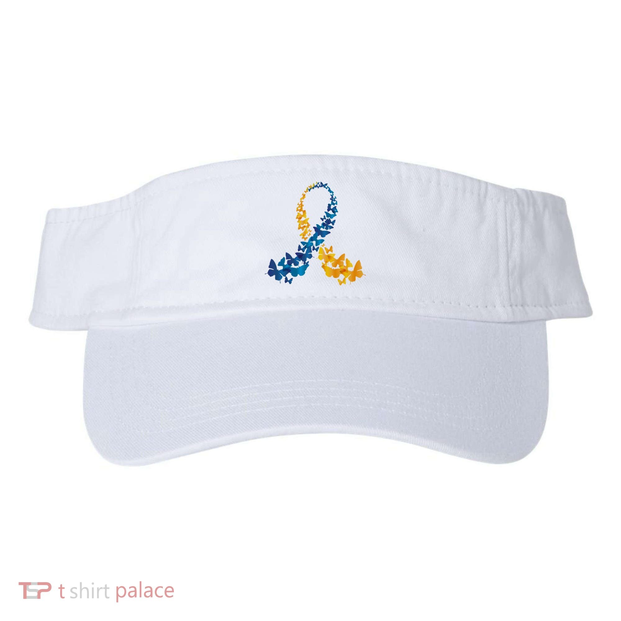 Down Syndrome Butterfly Awareness Visor
