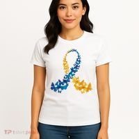 Down Syndrome Butterfly Awareness Women's T-Shirt thumb 4