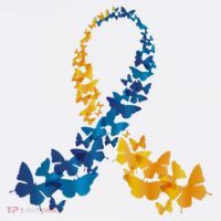 Down Syndrome Butterfly Awareness Kids Sweatshirt thumb 2