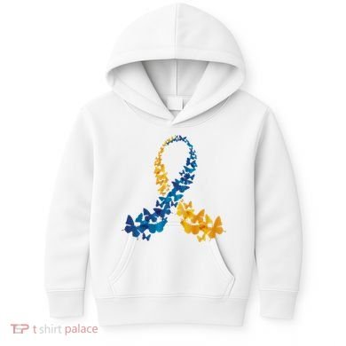 Down Syndrome Butterfly Awareness Kids Hoodie