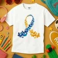 Down Syndrome Butterfly Awareness Kids T-Shirt thumb 3