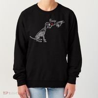 Dog Skeleton Boop Dog Funny Halloween Cool Gift Women's Sweatshirt thumb 0