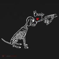 Dog Skeleton Boop Dog Funny Halloween Cool Gift Women's Hoodie thumb 2