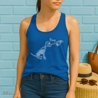 Dog Skeleton Boop Dog Funny Halloween Cool Gift Women's Tank Top thumb 2