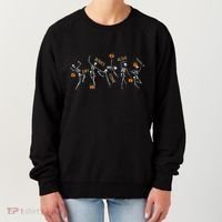 Dancing Skeleton Bible Verse Dry Bones Come Alive Christian Women's Sweatshirt thumb 0