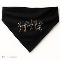 Dancing Skeleton Bible Verse Dry Bones Come Alive Christian USA-Made Doggie Bandana thumb 0
