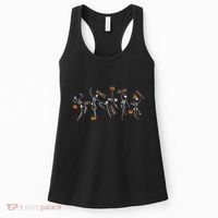 Dancing Skeleton Bible Verse Dry Bones Come Alive Christian Women's Tank Top thumb 0