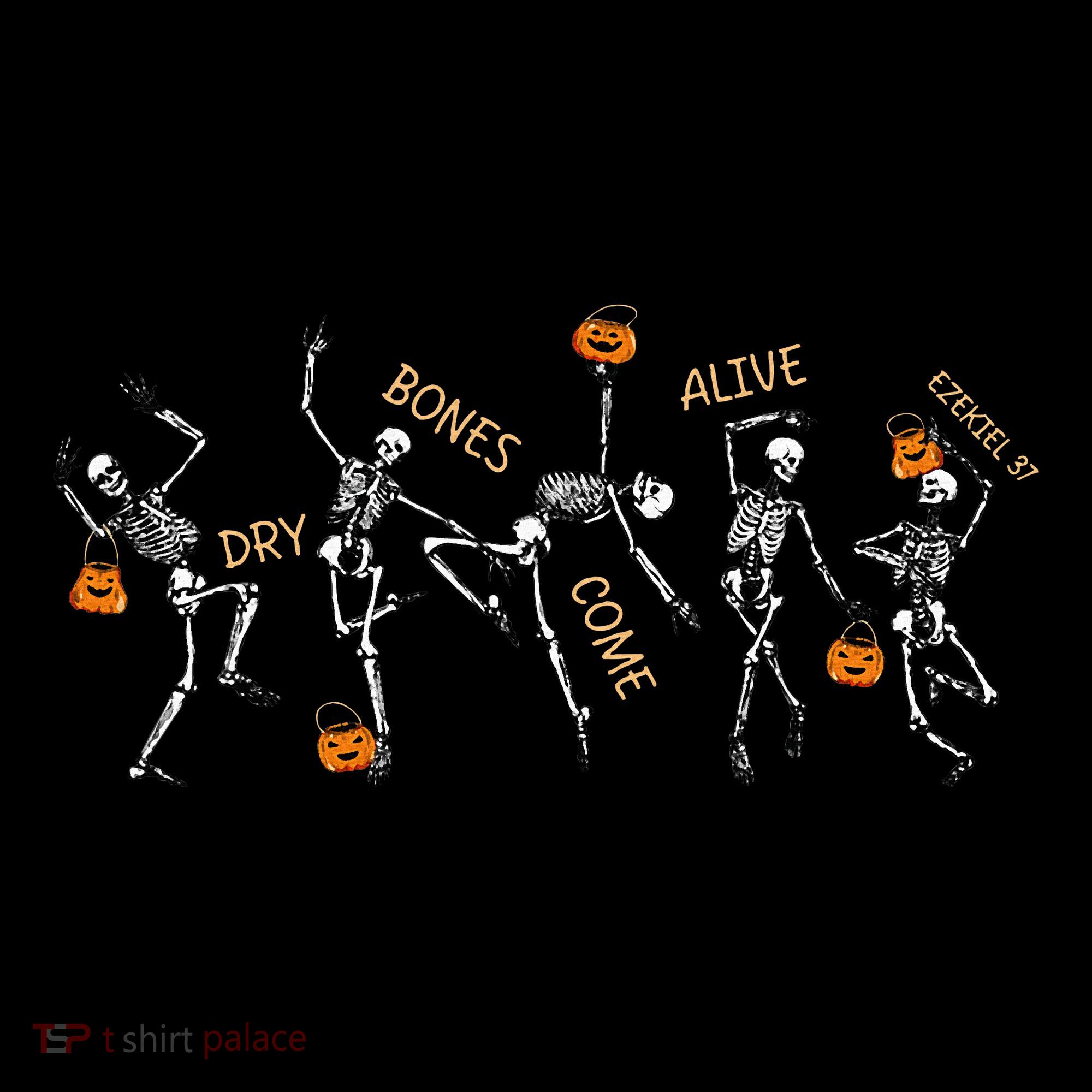 Dancing Skeleton Bible Verse Dry Bones Come Alive Christian Women's Tank Top
