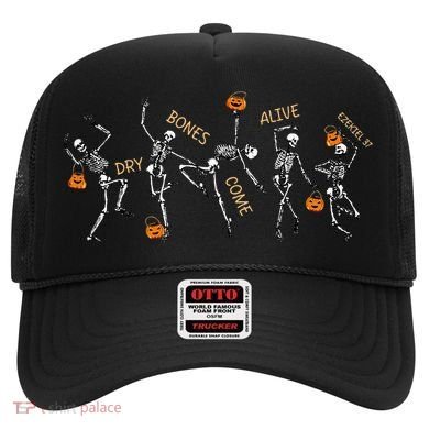 Dancing Skeleton Bible Verse Dry Bones Come Alive Christian Hat